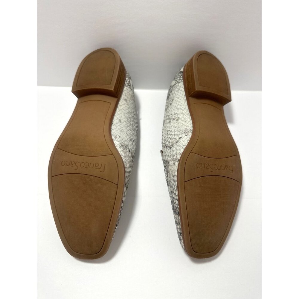 Franco Sarto Clarise2 Snake Print Leather Loafers Womens Shoes Size 8.5 slip-on - Picture 6 of 14
